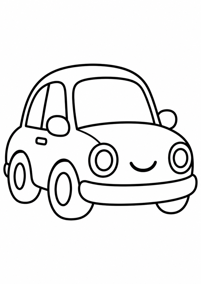 Dibujo de un coche para colorear